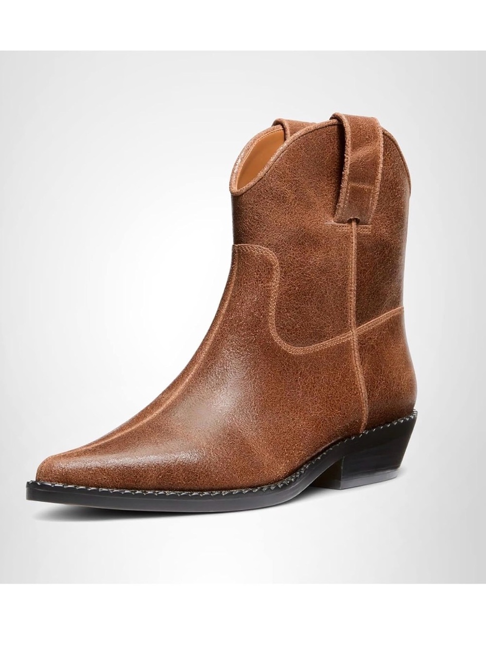 Michael Kors Brown Suede Western Ankle Boot size 7.5